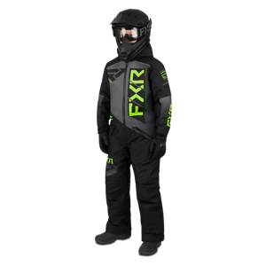 FXR Tuta Bambino  Helium Nero-Carbone-Lime