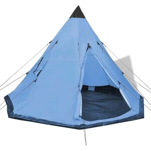 vidaXL Tenda per 4 Persone Blu