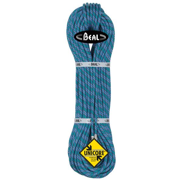 beal ice line 8,1 mm unicore golden dry - corda arrampicata blue