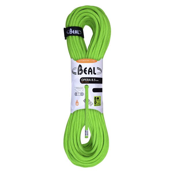 beal opera 8,5 mm unicore dry cover - corda singola/mezza/gemella green 70