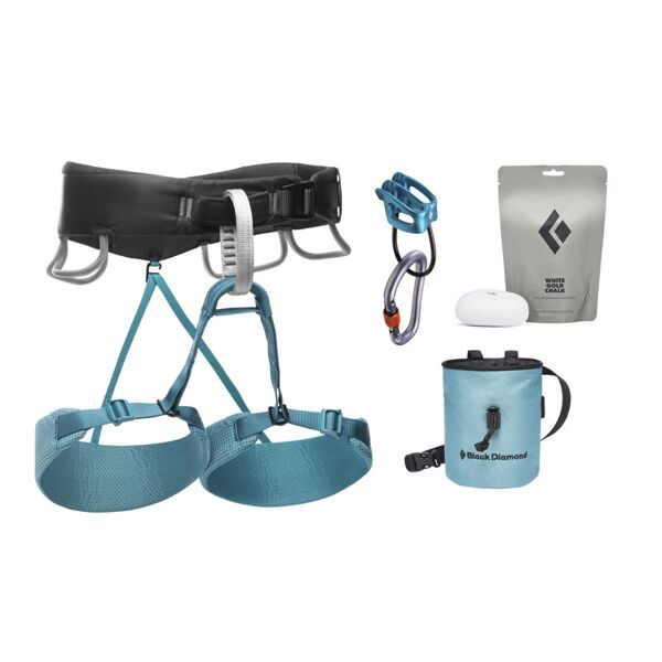 black diamond momentum women's package - kit da arrampicata light blue m