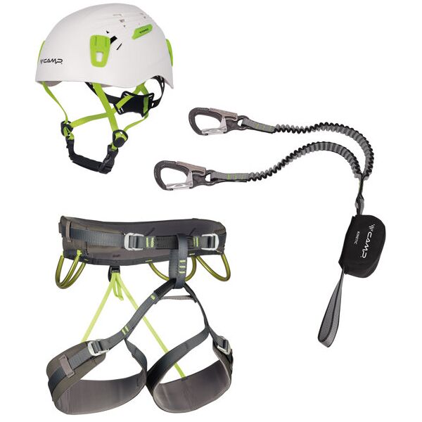 c.a.m.p. kinetic rewind energy cr 4 - set via ferrata grey/green s