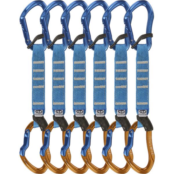 climbing technology morfo set ul pro 6 pack - set rinvii blue/orange