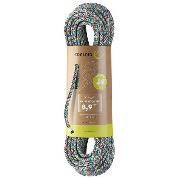 edelrid swift eco dry 8.9 - corda singola/mezza corda/corda gemella blue/red 30 m