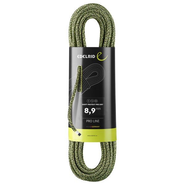 edelrid swift protect pro dry 8,9 - corda singola green 40 m