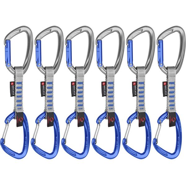 mammut crag keylock wire 10cm - set rinvii blue/grey 10