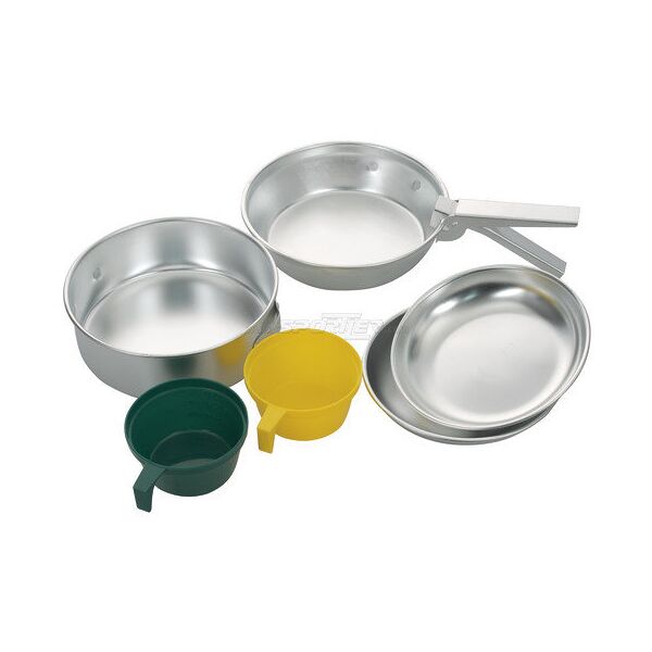 meru alu cooking set - set stoviglie alu/green/yellow