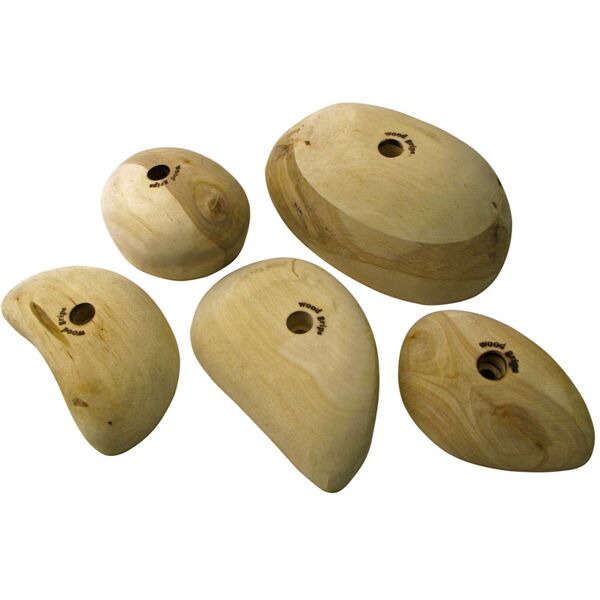 metolius wood grips 5 pack - prese arrampicata brown