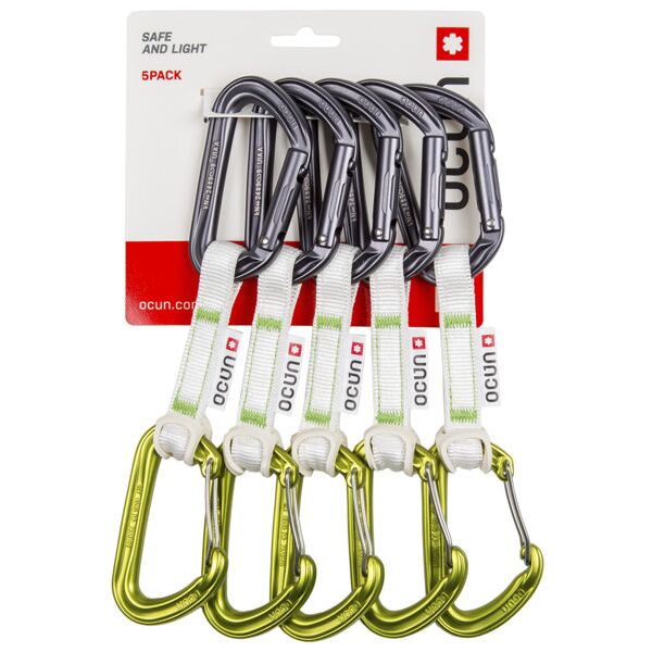 ocun hawk qd combi bio-ring 10 cm - set rinvii green