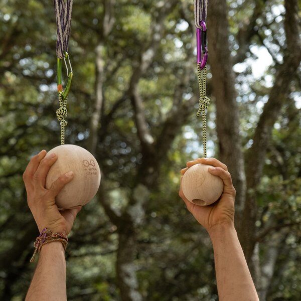 yy vertical climbing balls 12cm - accessorio allenamento arrampicata brown