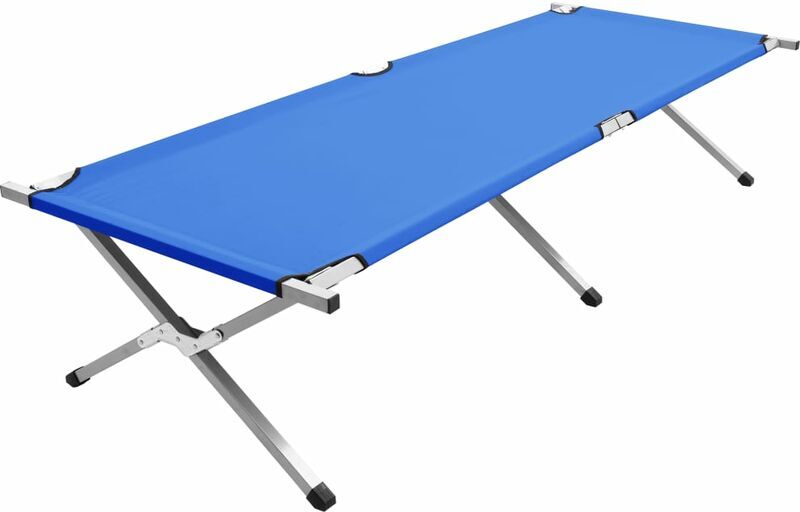 VIDAXL Letto da Campeggio 210x80x48 cm XXL Blu - Blu - Vidaxl