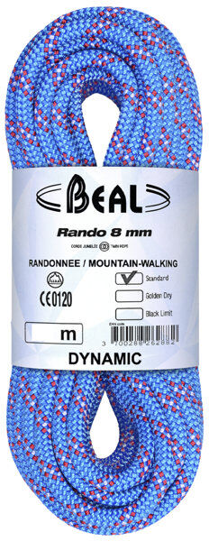 Beal Rando 8 mm - corda gemella Blue 48 m