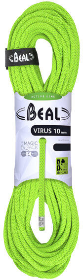 Beal Virus 10 mm - corda singola Light Green 60 m