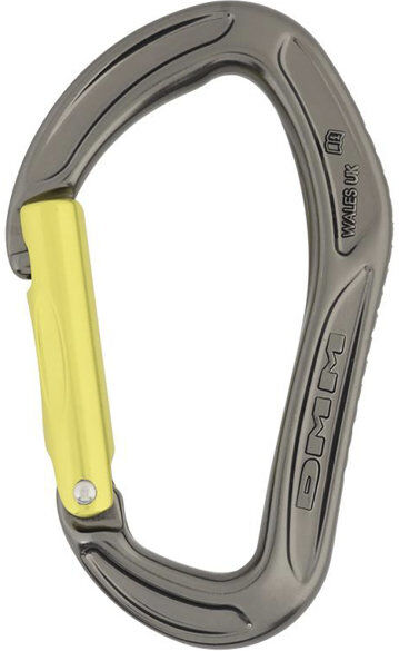 DMM Alpha Sport Straight Gate - moschettone Titanium/Lime