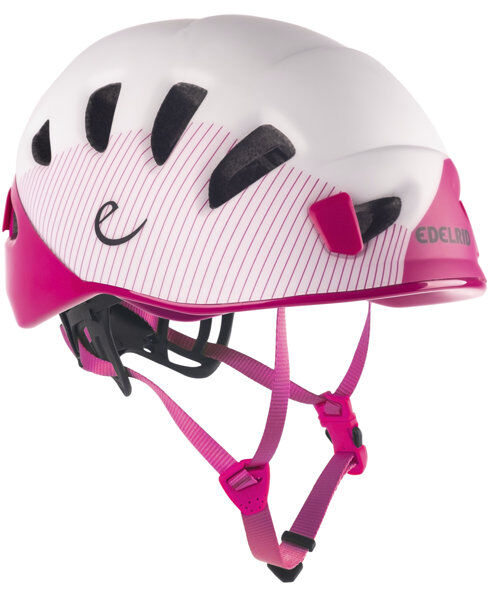 Edelrid Shield II - casco arrampicata White/Pink 48-56 cm