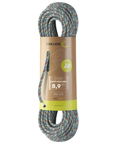 Edelrid Swift Eco Dry 8.9 - corda singola/mezza corda/corda gemella Blue/Red 40 m