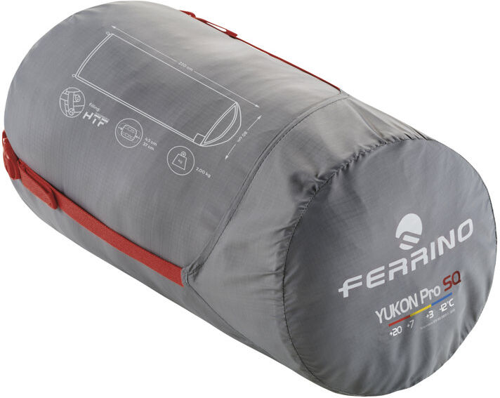 Ferrino Yukon Pro SQ - sacco a pelo Red