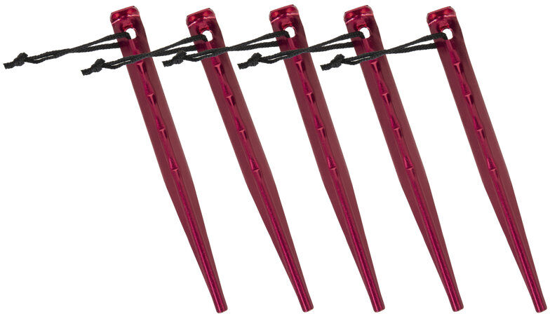 Meru Alu V-Shape Basic Pegs - picchetto tenda campeggio Red