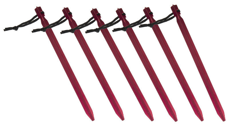 Meru Alu Y-Shape Pegs - picchetto tenda campeggio Red