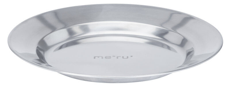 Meru Stainless Steel Plate 24cm - piatto Grey