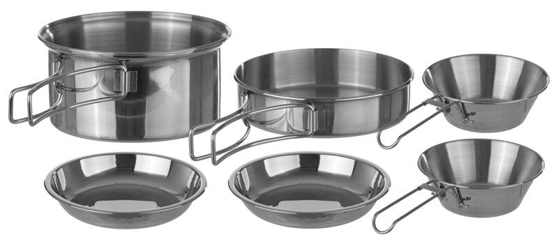 Meru Steel Cooking Set 7 pcs Big - set stoviglie Grey