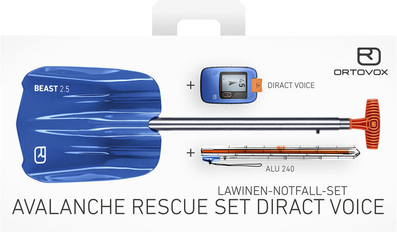 Ortovox Rescue Set Diract Voice - set arva, pala e sonda Blue