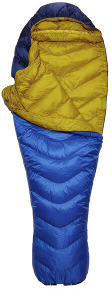 Rab Neutrino 200 - sacco a pelo in piuma Blue/Yellow