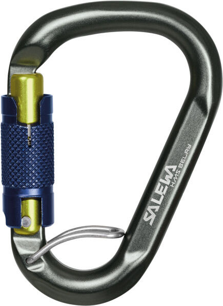 Salewa HMS Belay Twist Lock - moschettone Grey/Blue