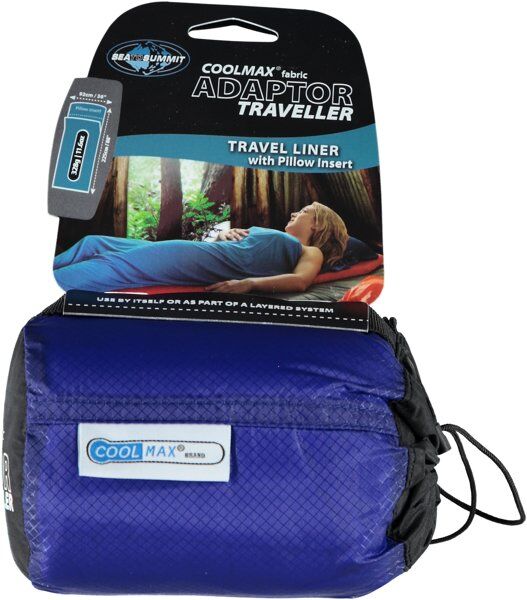 Sea to Summit Coolmax Adaptor Traveller With Pillow Insert - saccoletto Blue