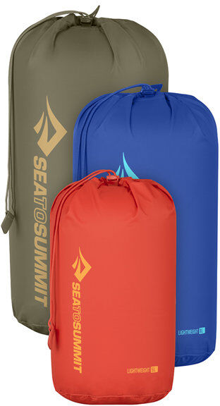 Sea to Summit Lightweight Stuff Sack Set - sacche compressione Red/Blue/Brown