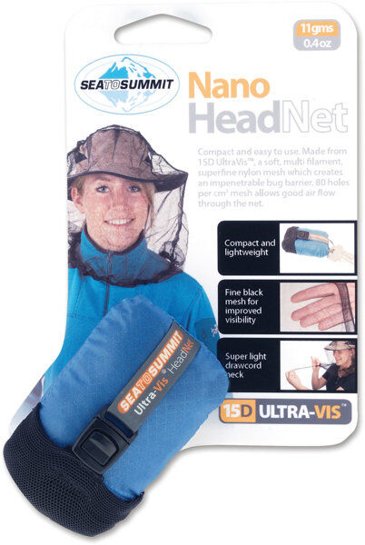 Sea to Summit Nano Head Net - zanzariera testa Black