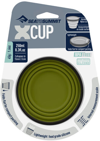 Sea to Summit X-Cup - tazza comprimibile Olive