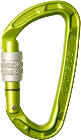 Edelrid Moschettoni pure screw, moschettone ghiera sosta oasis