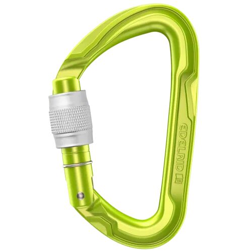 Edelrid Moschettoni pure screw iii, moschettone ghiera sosta oasis