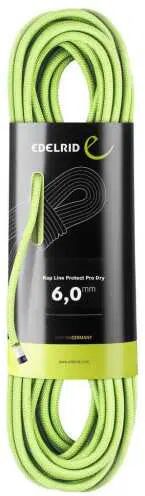 Edelrid Corde alpinismo / arrampicata rap line protect pro dry 6mm, corda accessoria dinamica 40 mt oasis