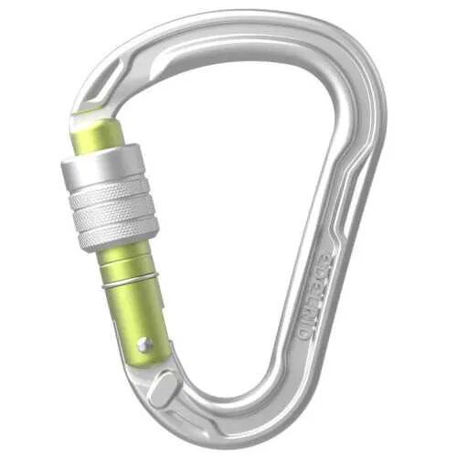 Edelrid Moschettoni hms strike screw ii, moschettone hms silver