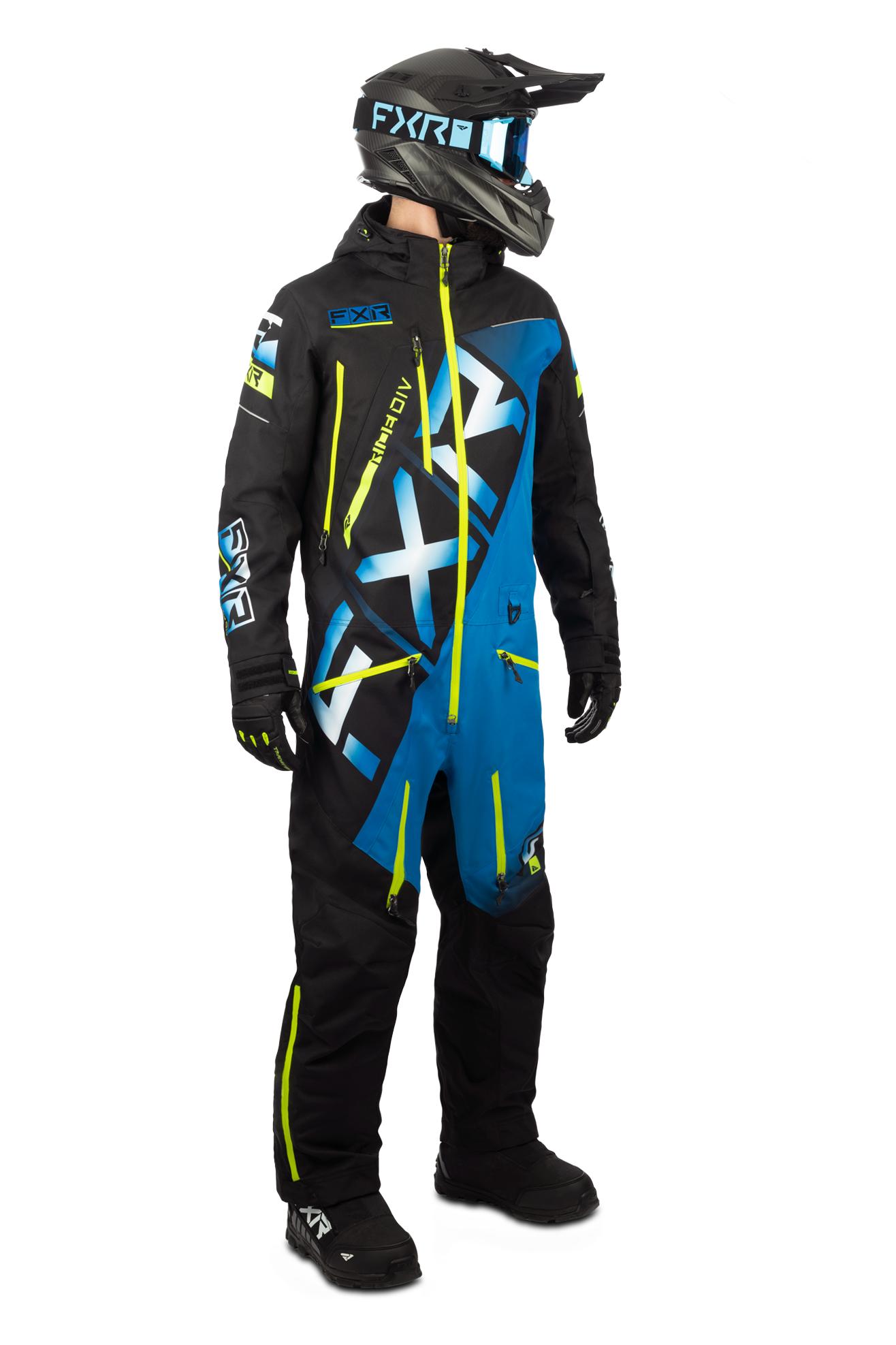 FXR Tuta Intima  CX Lite Nero-Blu-Fluo