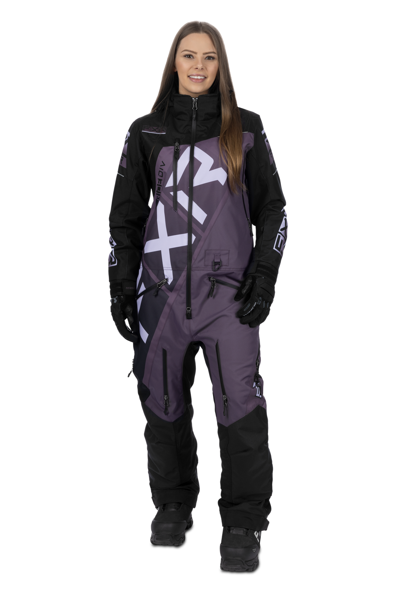 FXR Tuta Donna  CX Lite Nero-Muted Grape