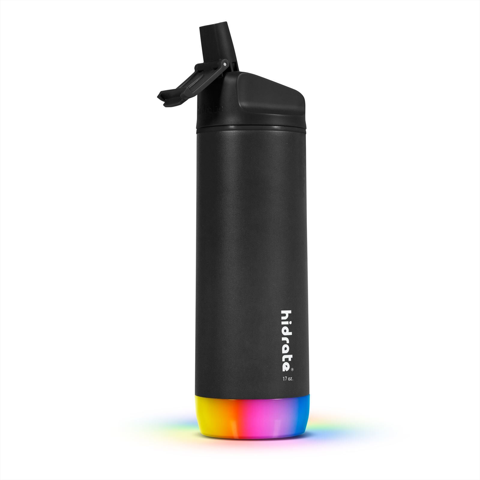 Hidrate Spark Steel Smart Waterfles - 500 ml - Straw - Black