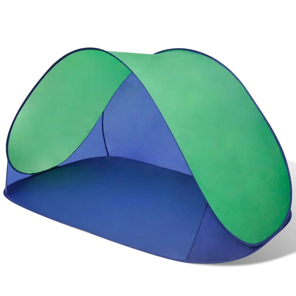 vidaXL Strandtent opvouwbaar waterafstotend met UV bescherming (groen)
