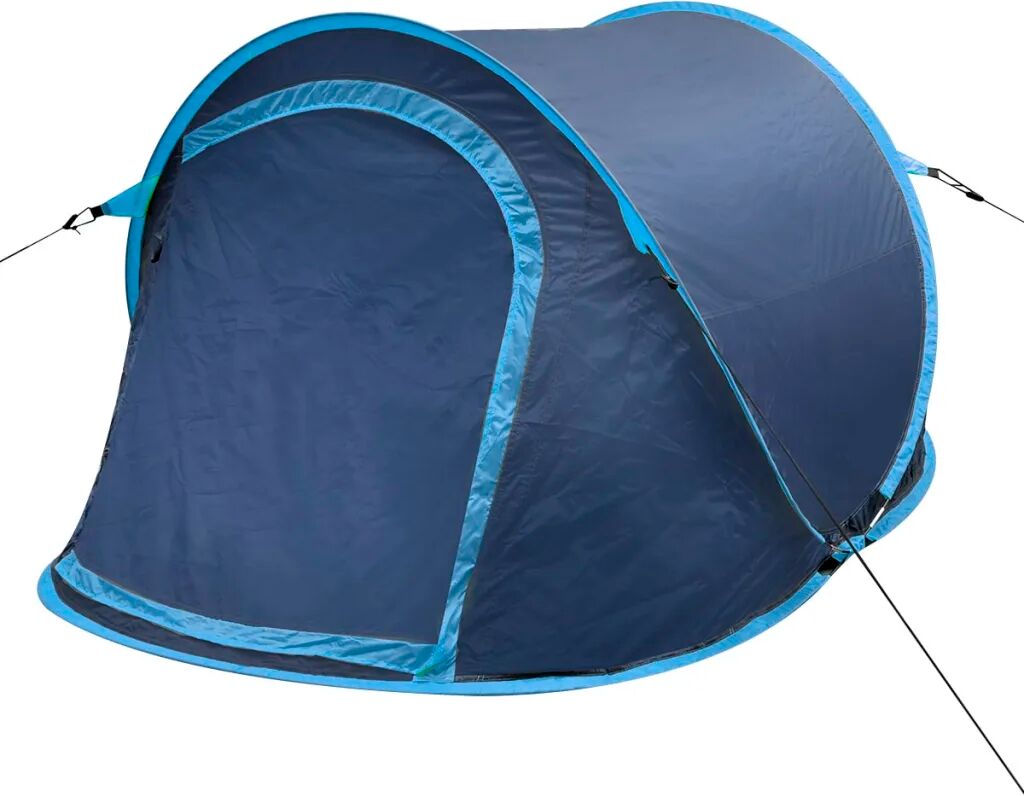 vidaXL Tent pop-up 2-persoons marineblauw/lichtblauw