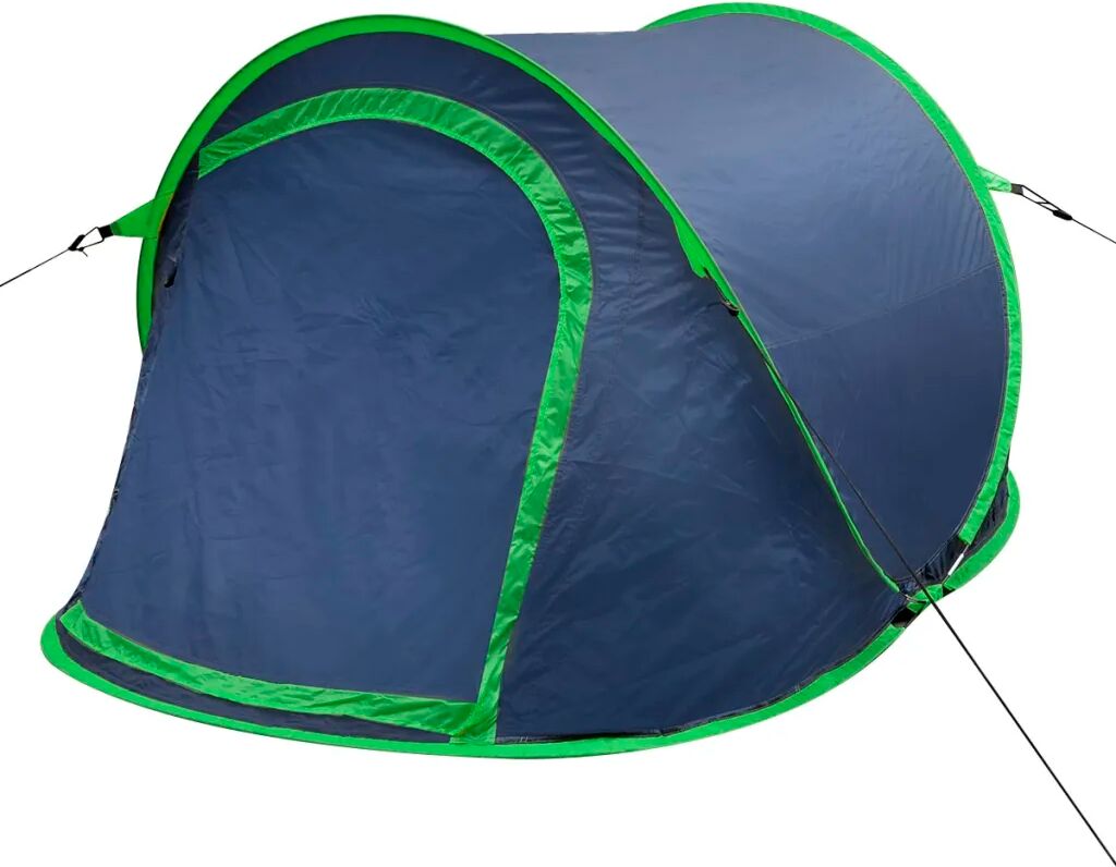 vidaXL Tent pop-up 2-persoons marineblauw/groen