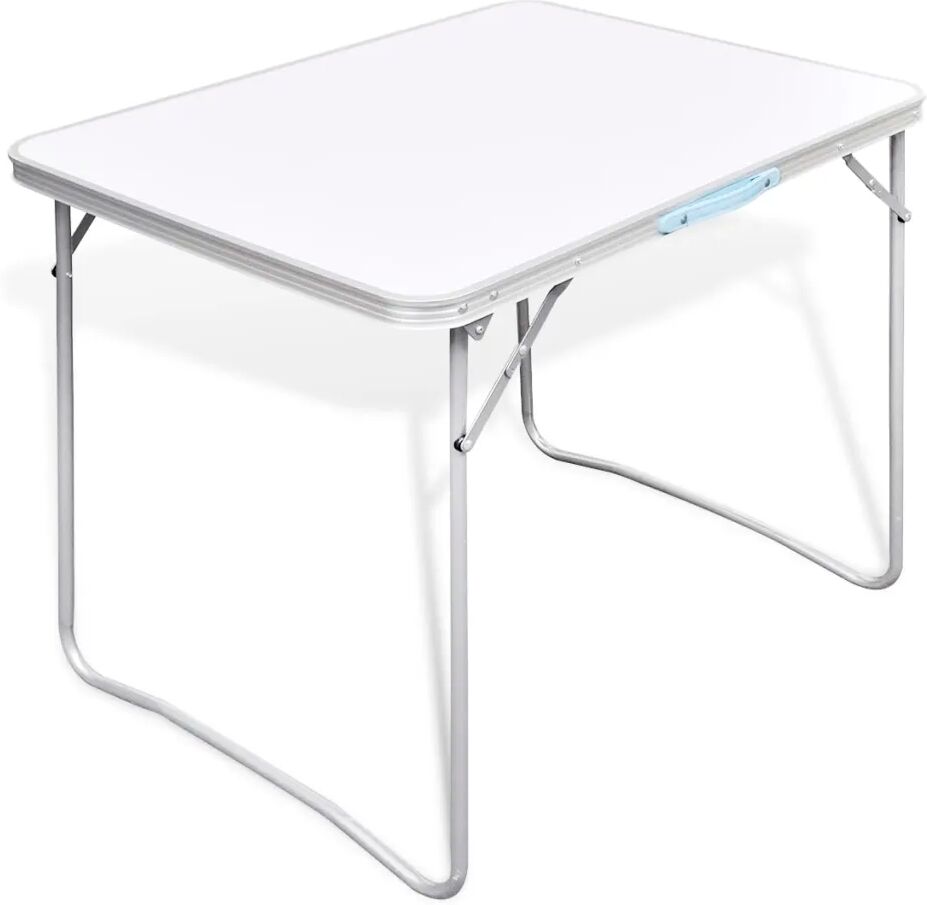 vidaXL Campingtafel inklapbaar met metalen frame 80 x 60 cm