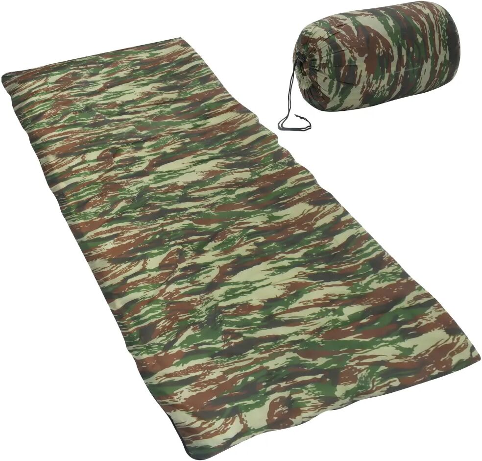 vidaXL Slaapzak envelop lichtgewicht 10 ℃ 1100 g camouflage