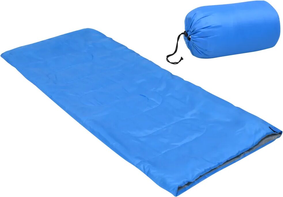 vidaXL Kinderslaapzak envelop lichtgewicht 15 ℃ 670 g blauw