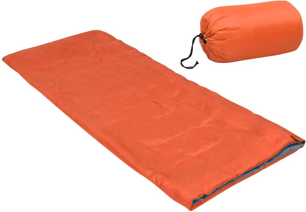 vidaXL Kinderslaapzak envelop lichtgewicht 15 ℃ 670 g oranje