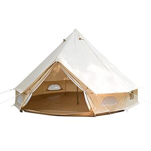 KKTHDMS Piramide Tent Yurt Tent Outdoor Familie Camping Waterdichte Bell Tent met Kachel Gat Camping Piramide Tipi Tent In Grondzeil, Camping, Glamping, Festival, Luxe Tipi
