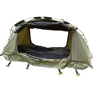 FFFHYIZH Wintertent 4 seizoenen off ground tent dubbellaags anti-storm kinderbedje outdoor visbed voor 1 persoon winter vissen reizen kamperen voor familie korte weekends, groen, 208 x 85 x 30 cm