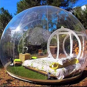 ATHUAH Opblaasbare Bubble House Outdoor Camping Transparante waterdichte tent, opblaasbare transparante luxe koepel enkele tunneltent, winddicht, regendicht