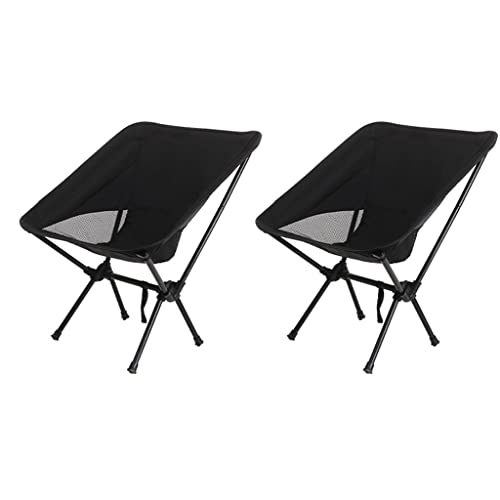 LGChobby Outdoor Klapstoel Draagbare Camping Visbank Picknick Vrije Tijd Fauteuil Campingstoel Duurzaam (Kleur: Zwart) (Zwart)